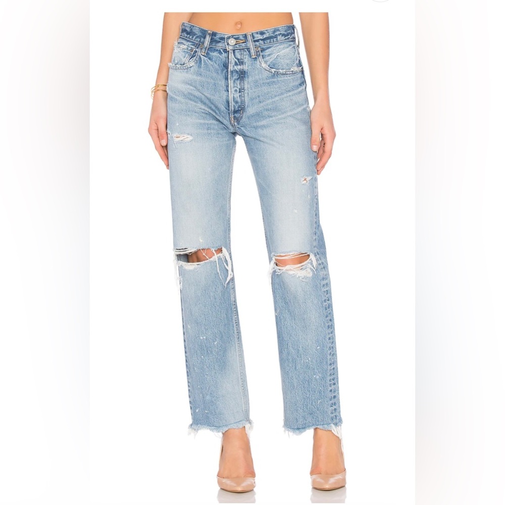 Moussy Vintage Odessa Wide Straight Leg Jeans